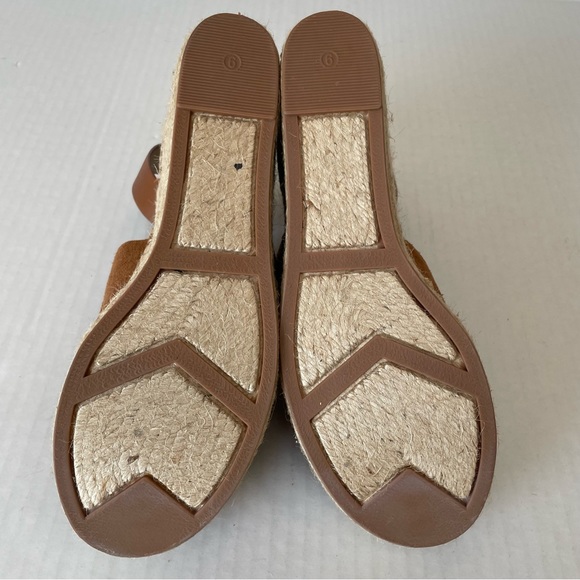 MARC FISHER Womens Brown 2" Platform Adalyn Wedge Leather Espadrille Sandals 9 - Picture 13 of 13